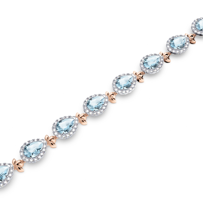 Aquamarine Garland Bracelet