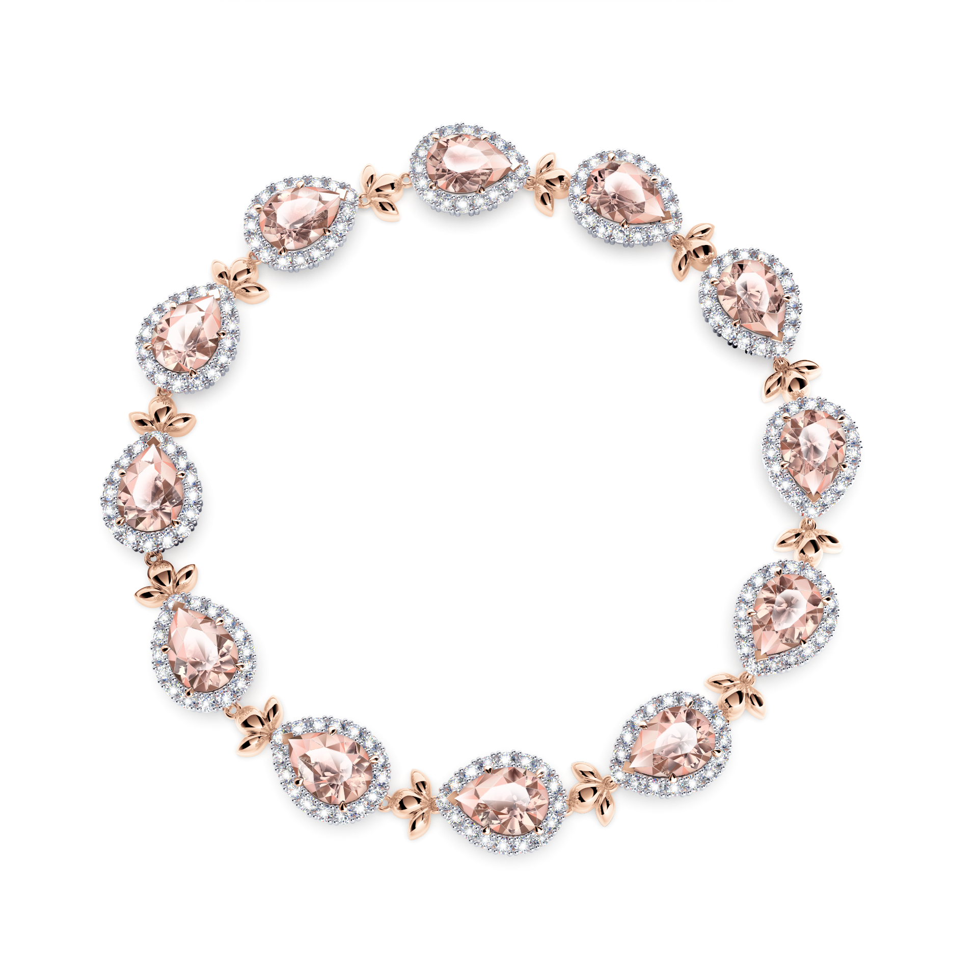 Morganite Garland Bracelet