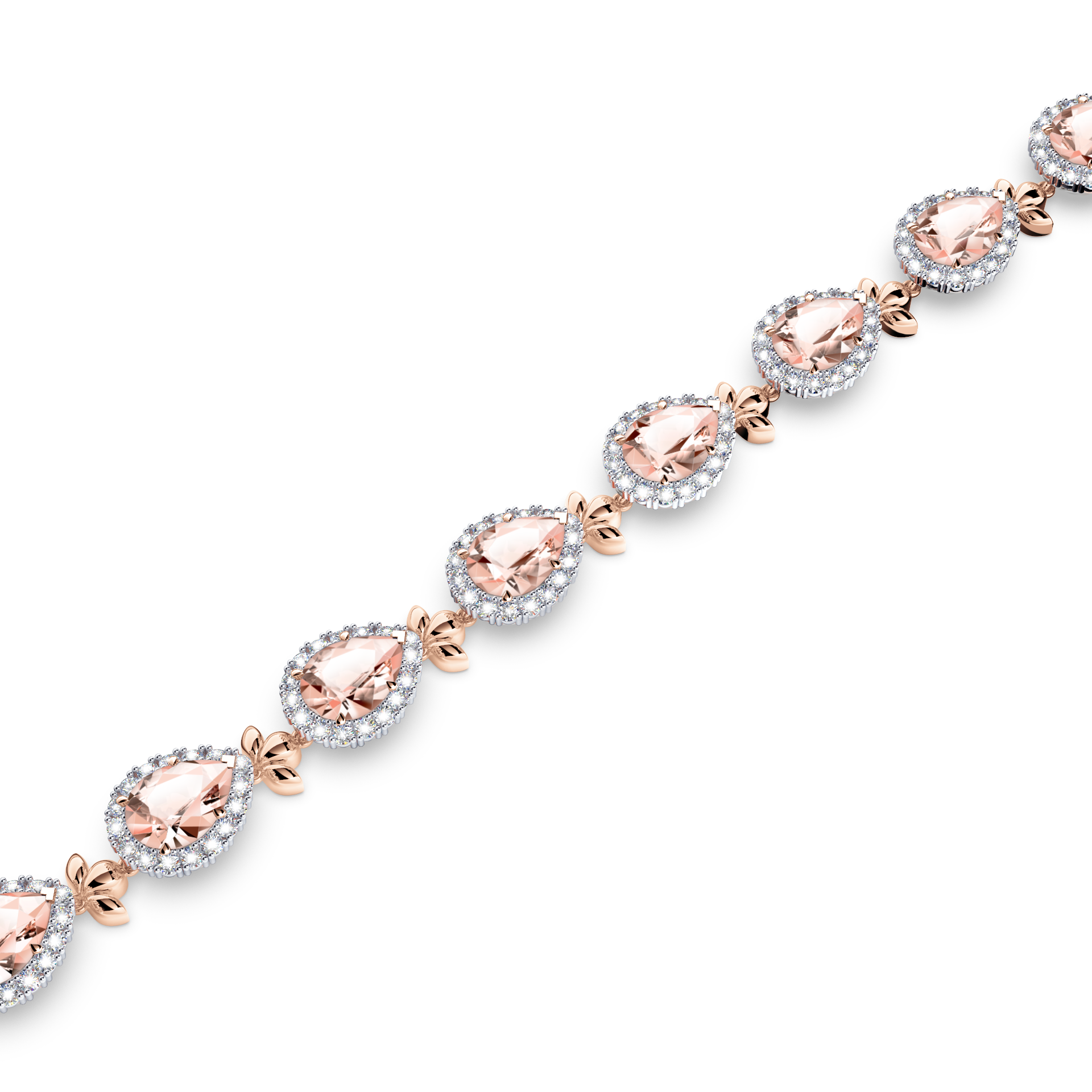 Morganite Garland Bracelet