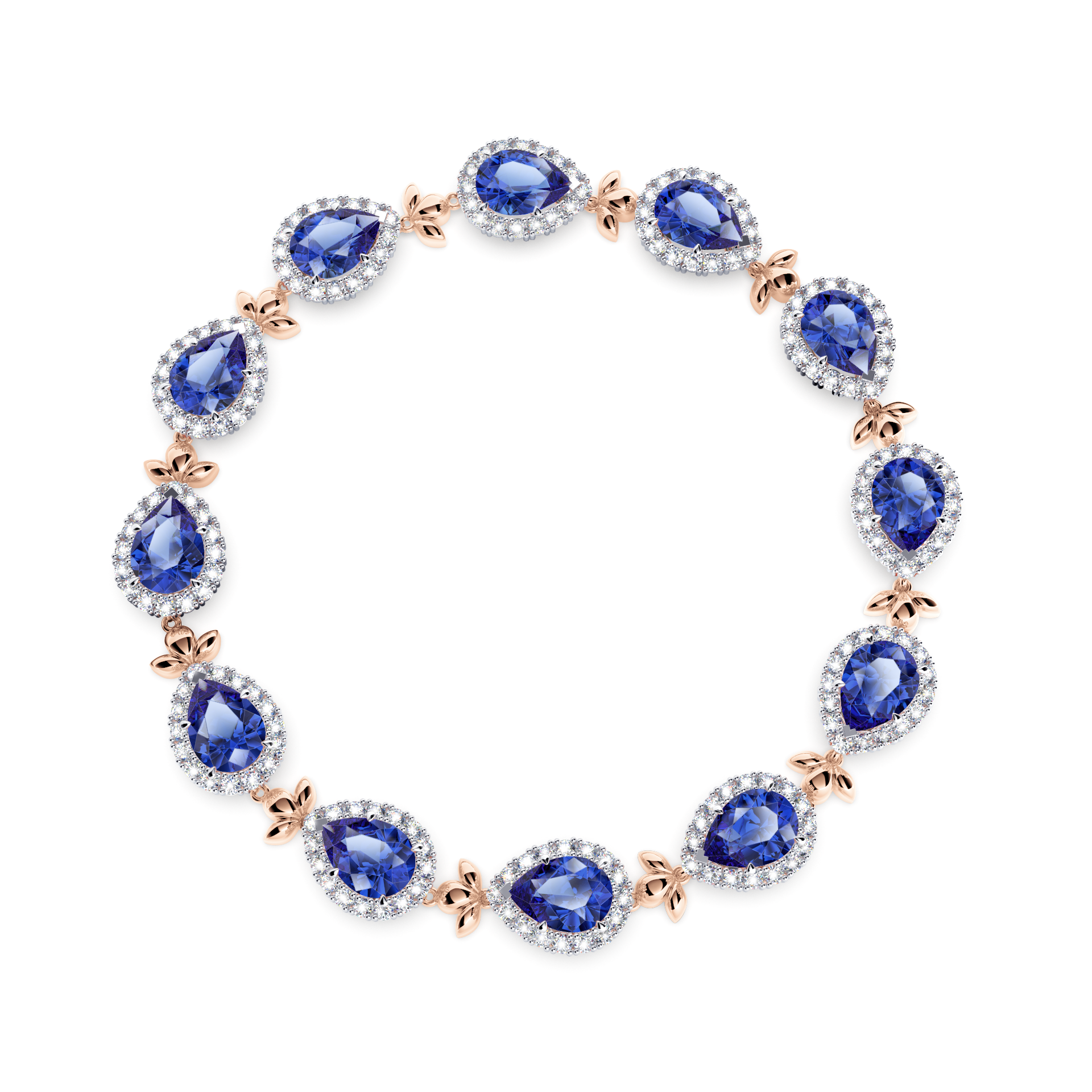 Royal Tanzanite Garland Bracelet