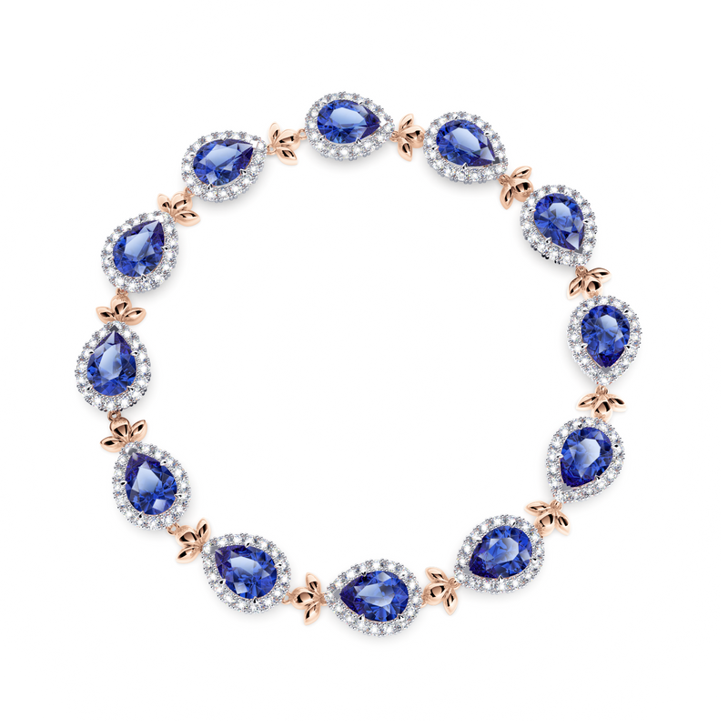 Royal Tanzanite Garland Bracelet