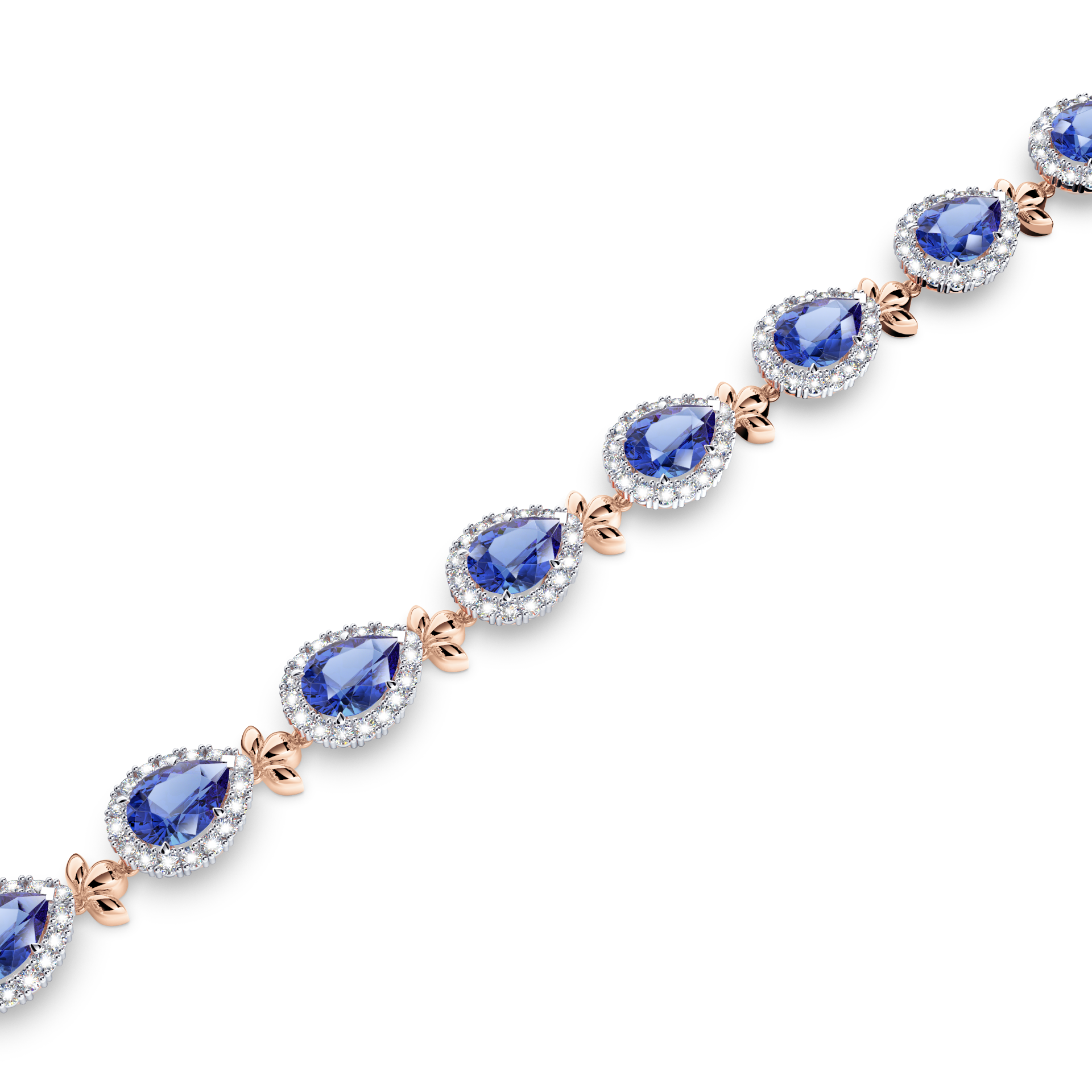 Royal Tanzanite Garland Bracelet