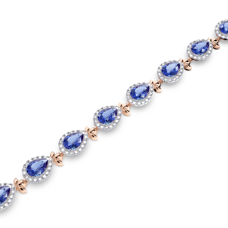 Royal Tanzanite Garland Bracelet