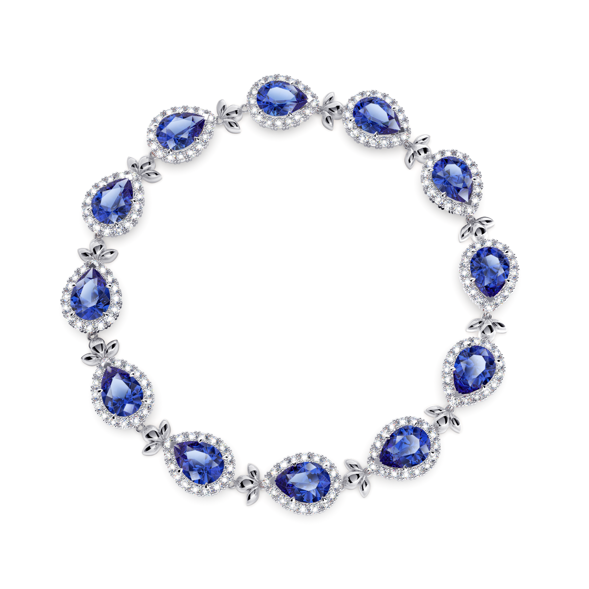 Royal Tanzanite Garland Bracelet