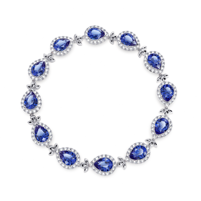 Royal Tanzanite Garland Bracelet