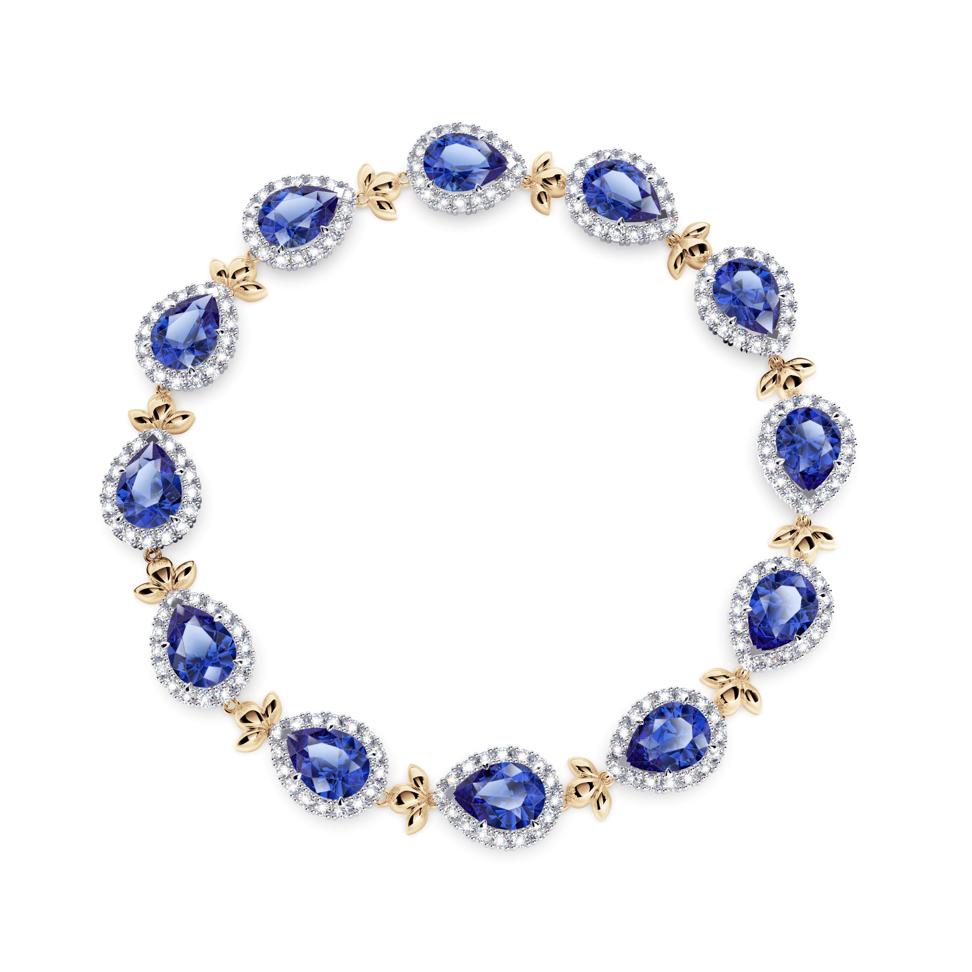 Royal Tanzanite Garland Bracelet