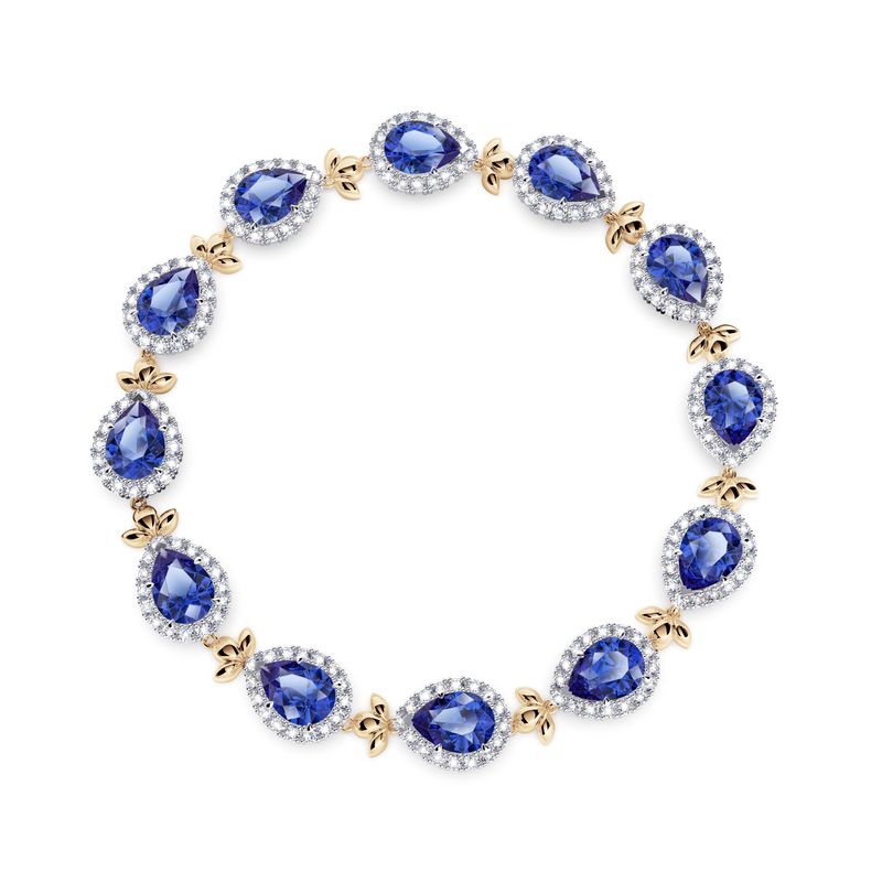 Royal Tanzanite Garland Bracelet