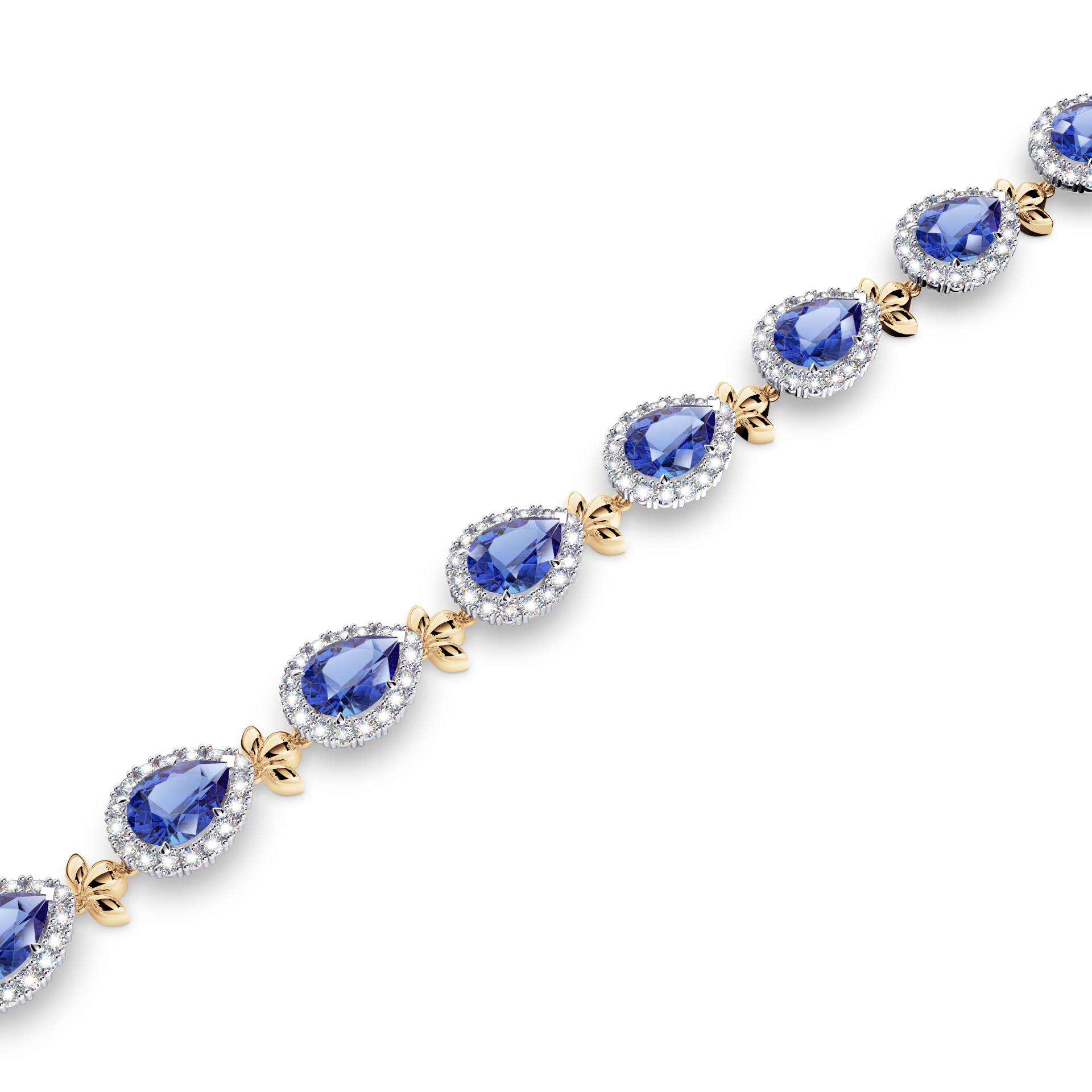 Royal Tanzanite Garland Bracelet