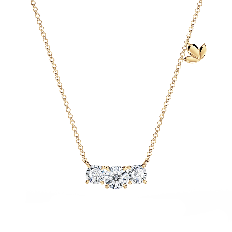 Protea Trilogy Diamond Necklace - Small