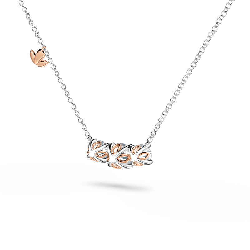 Protea Trilogy Diamond Necklace - Grand