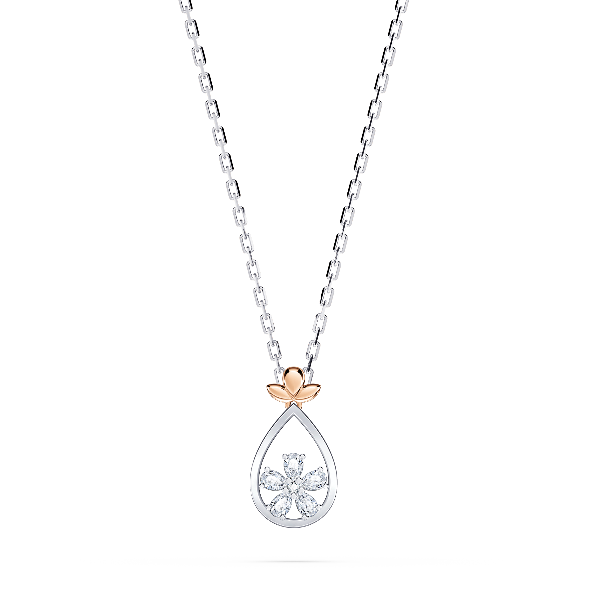 He Loves Me Full Diamond Necklace