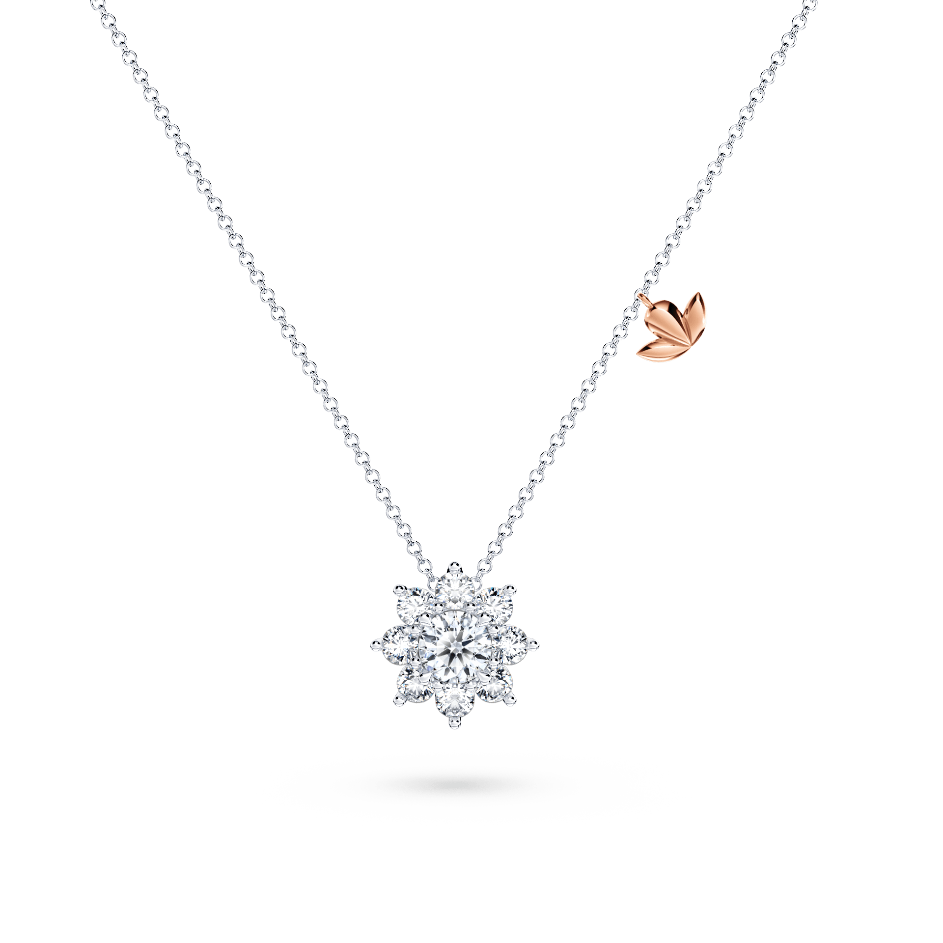 Protea Diamond Cluster Necklace - Large