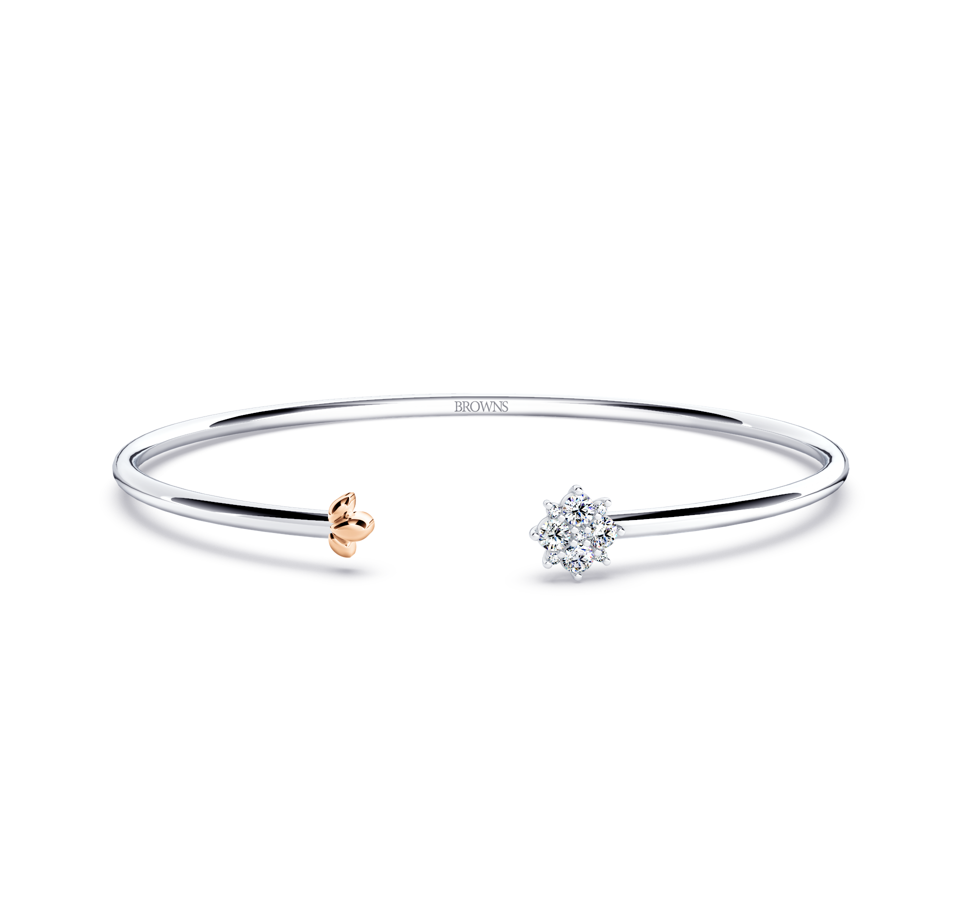 Blossom Diamond Bangle