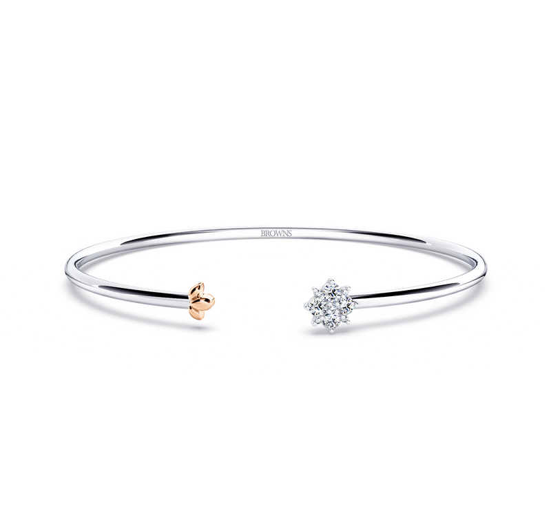 Blossom Diamond Bangle