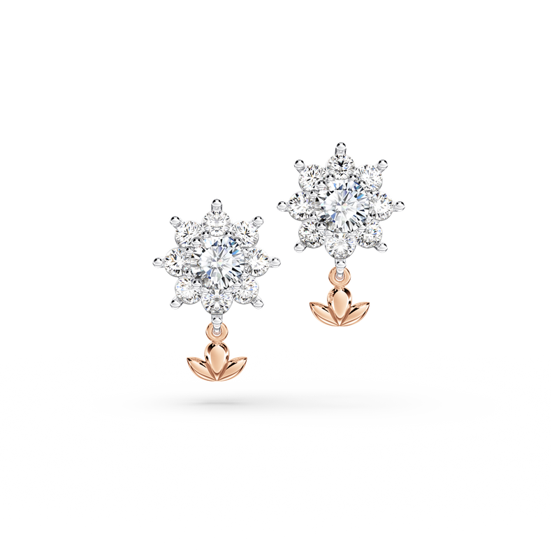 Protea Diamond Cluster Earrings - Small