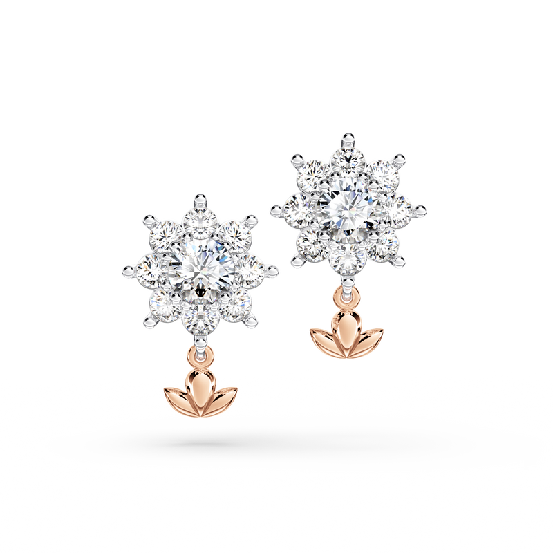 Protea Diamond Cluster Earrings