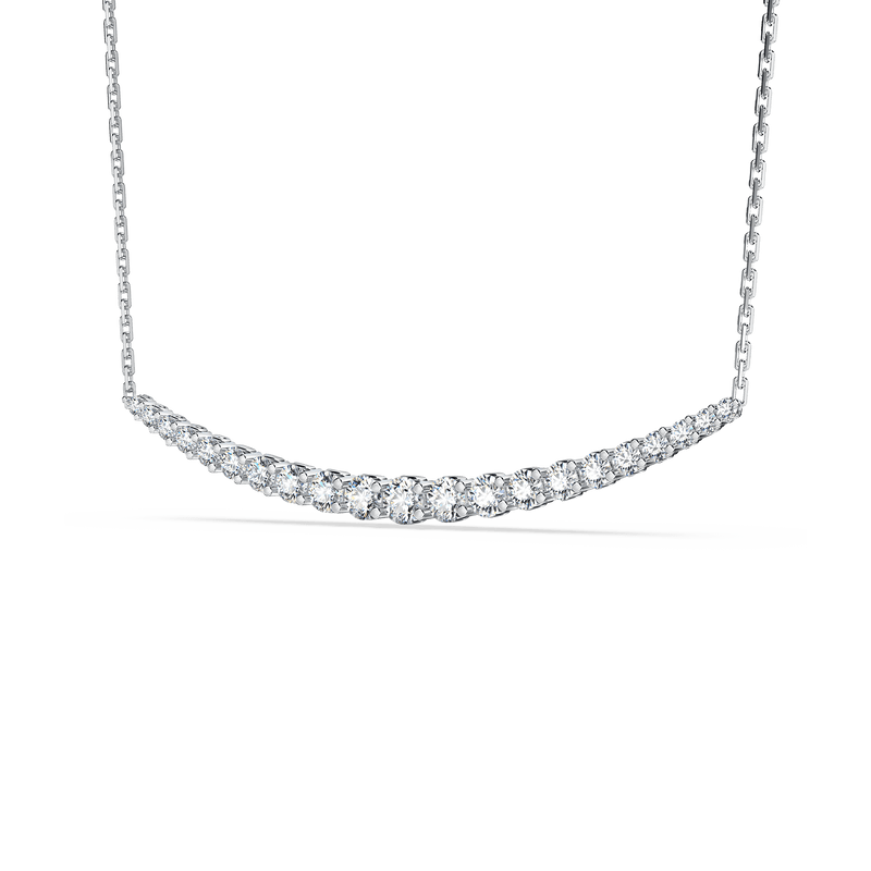Journey 21-Diamond Crescent Necklace