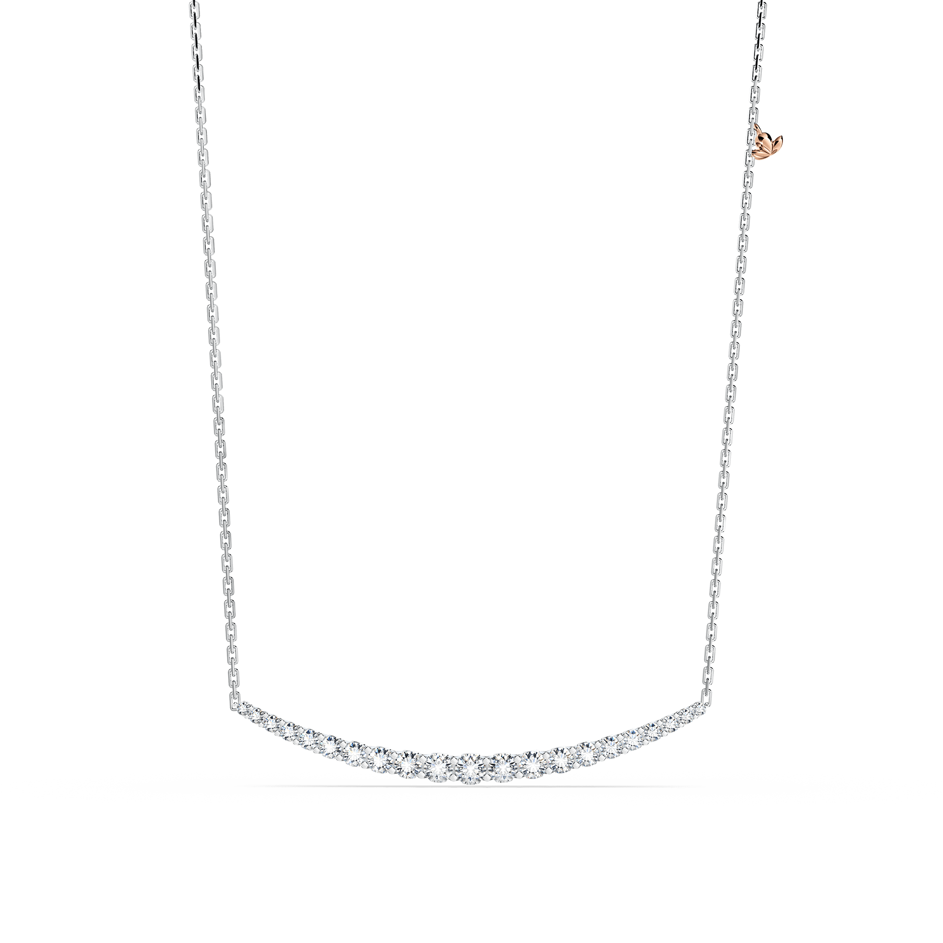 Journey 21-Diamond Crescent Necklace