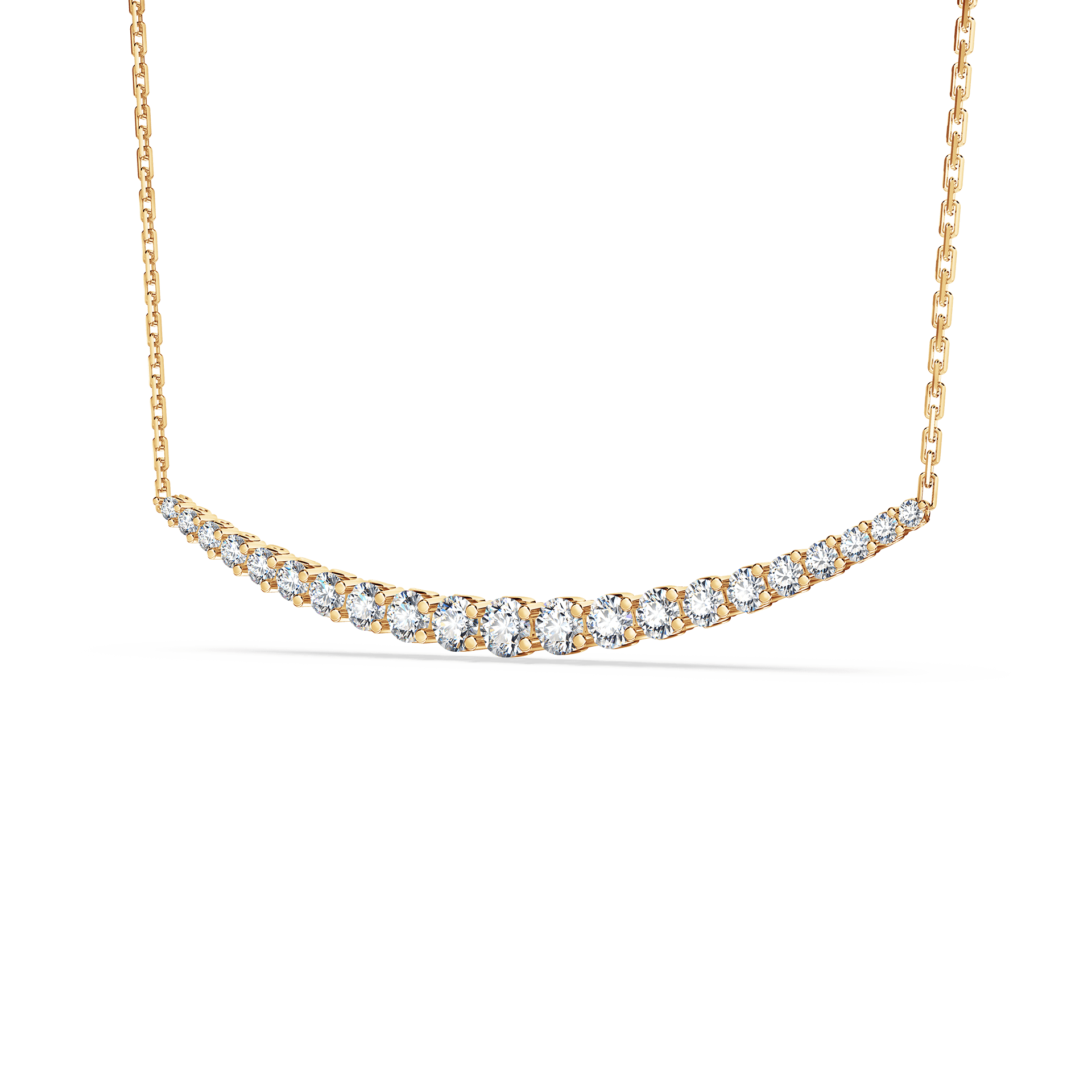 Journey 21-Diamond Crescent Necklace