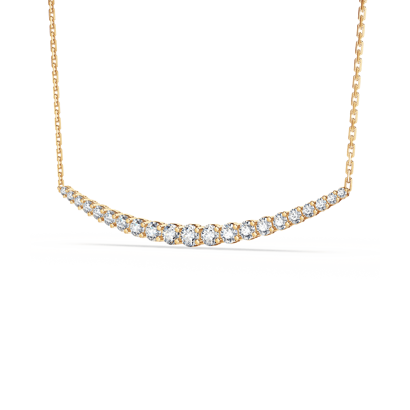 Journey 21-Diamond Crescent Necklace