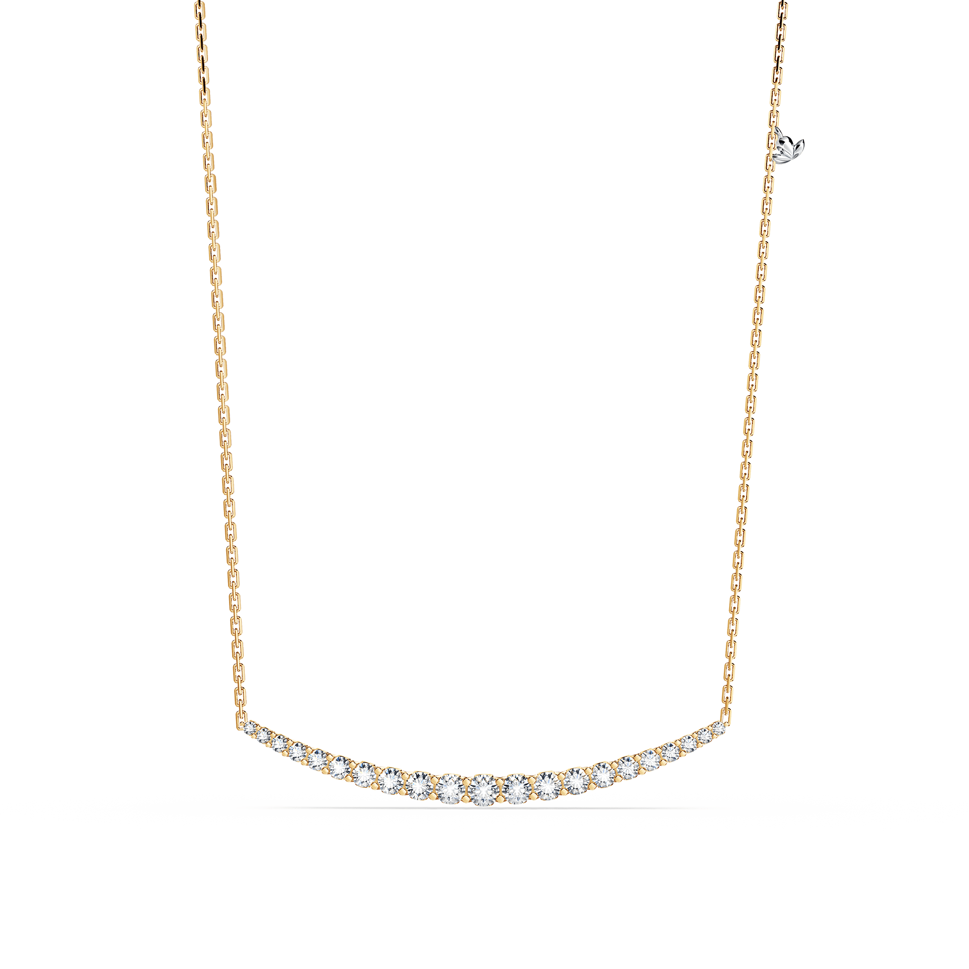 Journey 21-Diamond Crescent Necklace