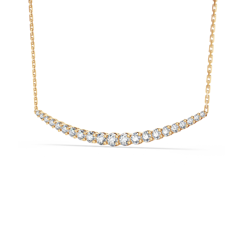 Journey 21-Diamond Crescent Necklace