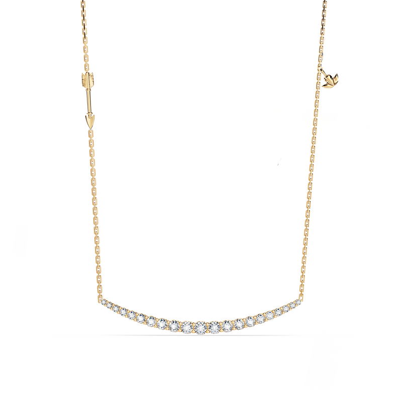 Journey 21-Diamond Crescent Necklace