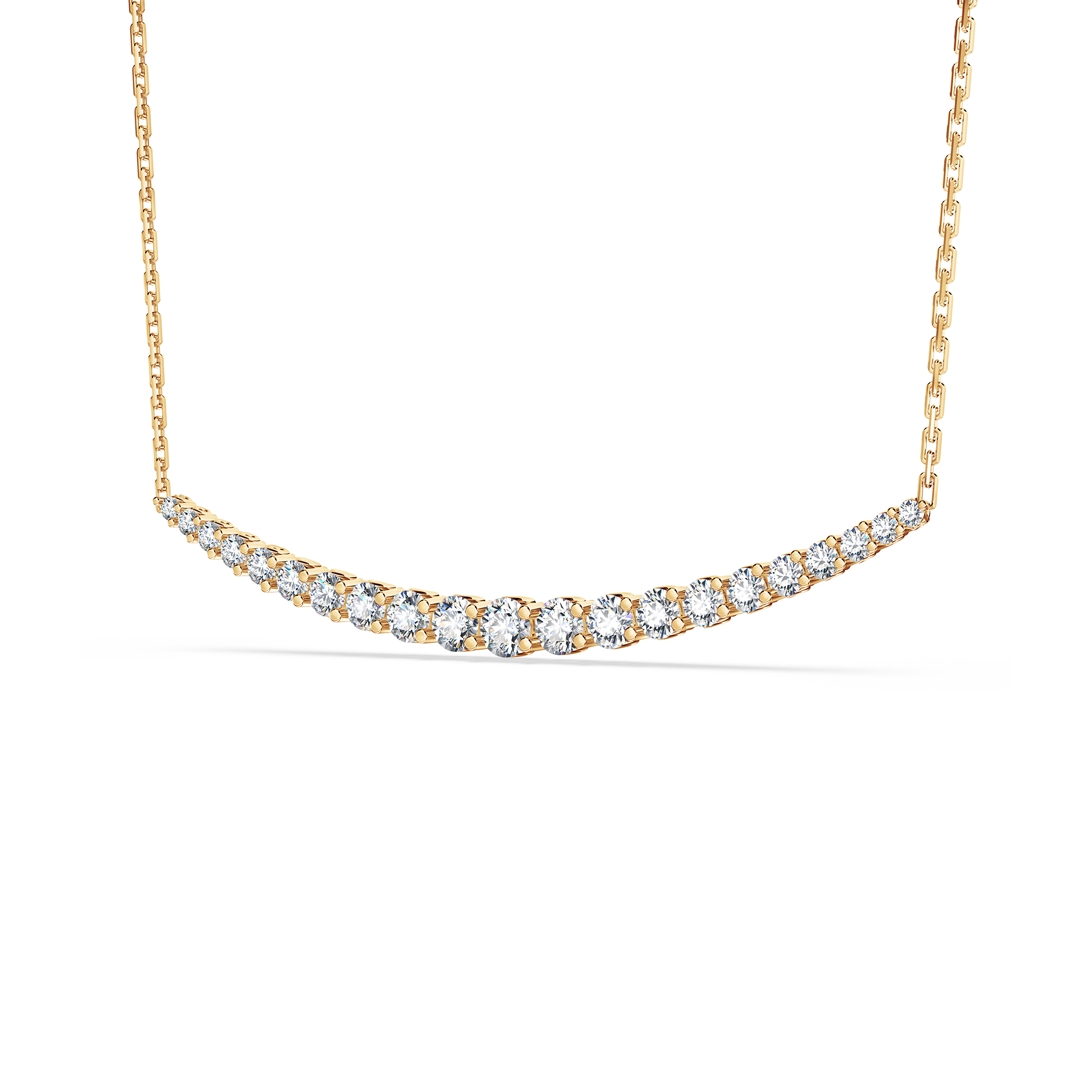 Journey 21-Diamond Crescent Necklace