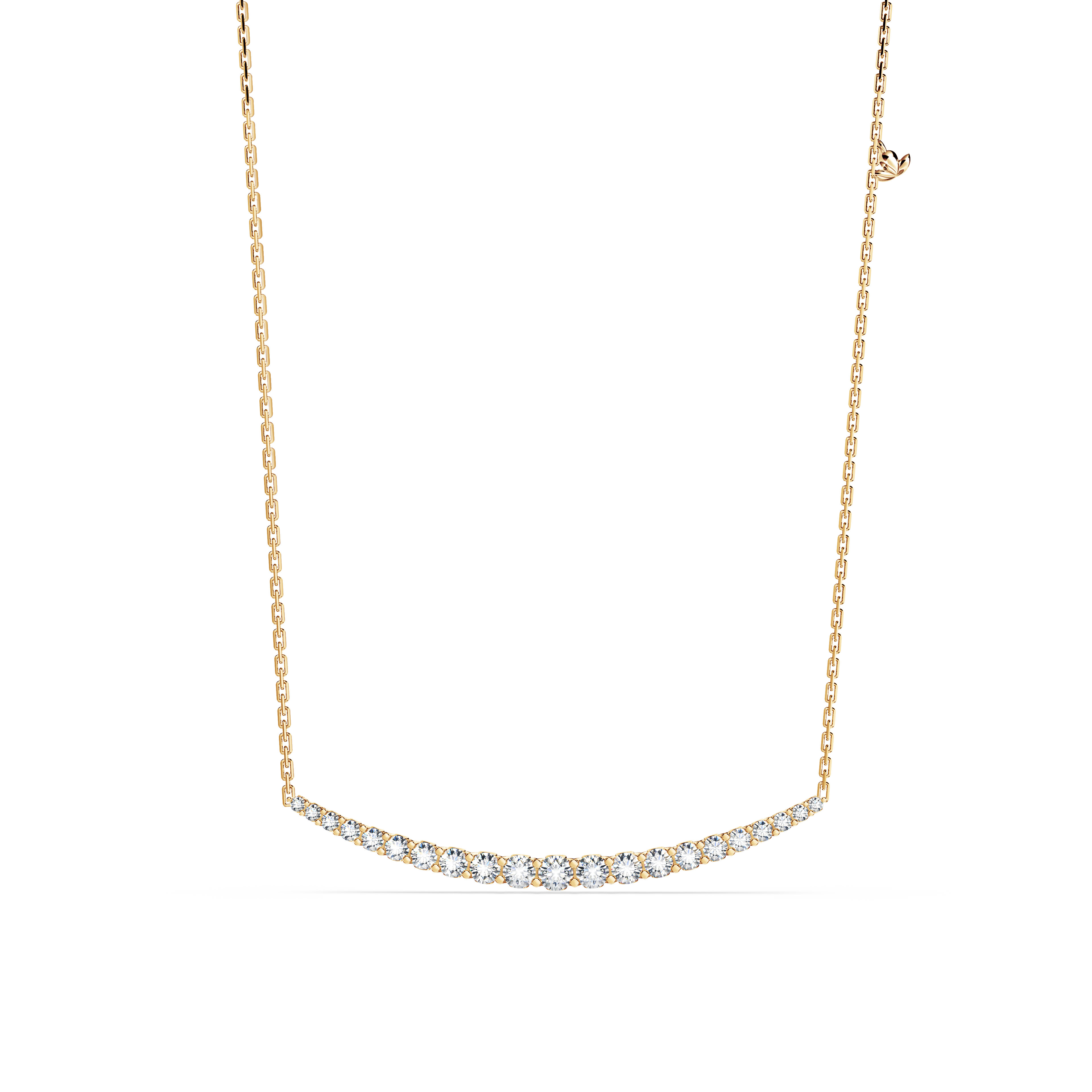 Journey 21-Diamond Crescent Necklace