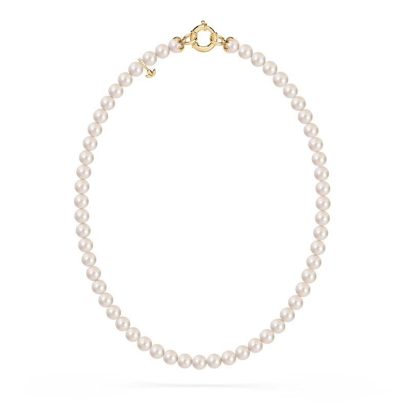 Protea Pearl and Diamond Necklace