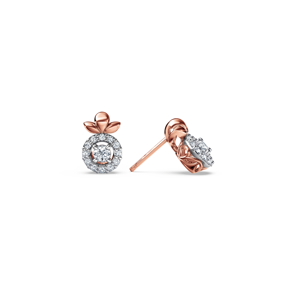 Angel Diamond Halo Earrings