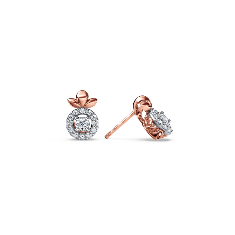 Angel Diamond Halo Earrings