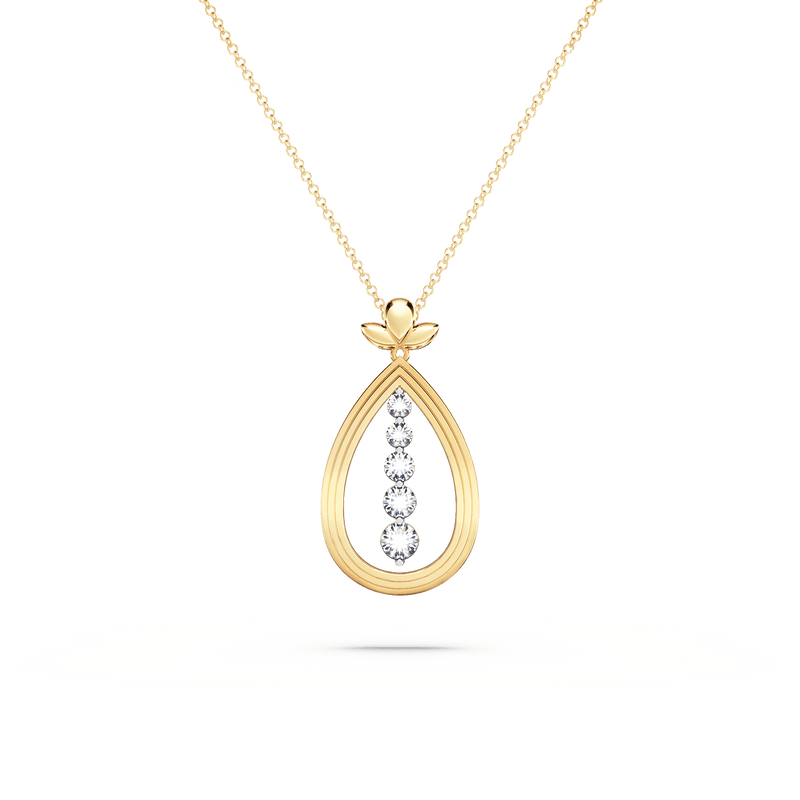 Angel Art Journey Diamond Necklace - Large