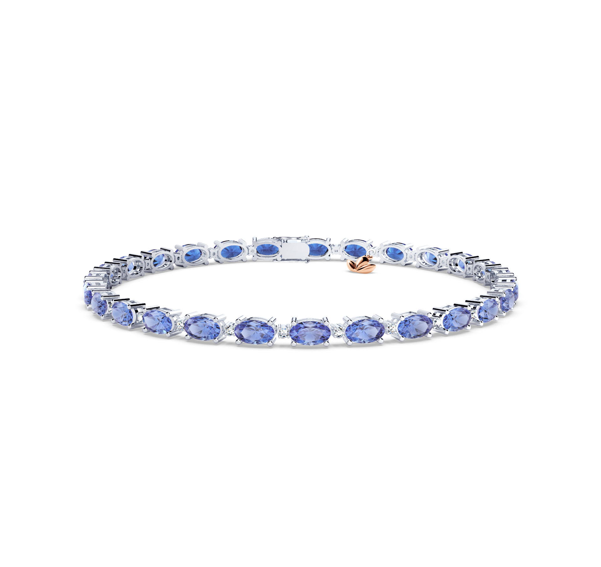 Royal Tanzanite and Diamond Bracelet - Small