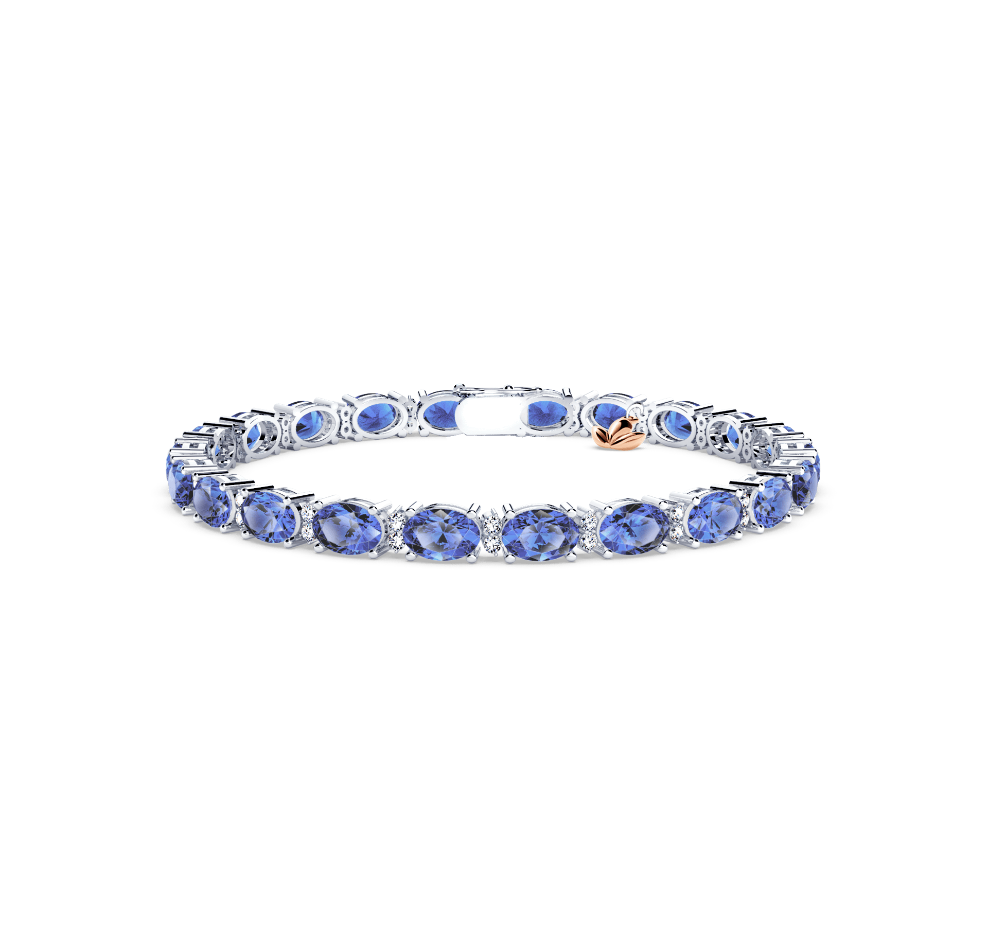 Royal Tanzanite and Diamond Bracelet - Large
