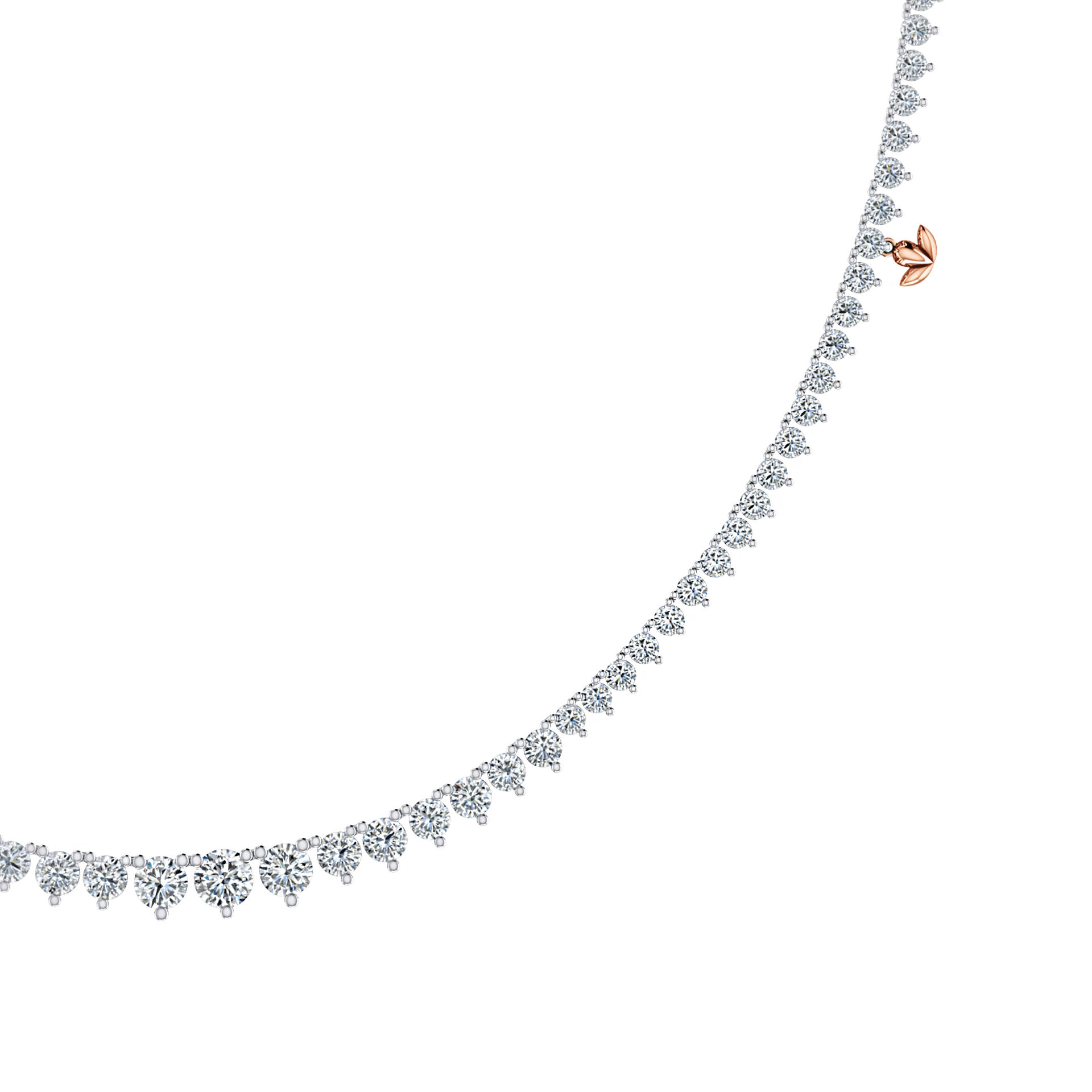 Diamond Tennis Necklace - Petite