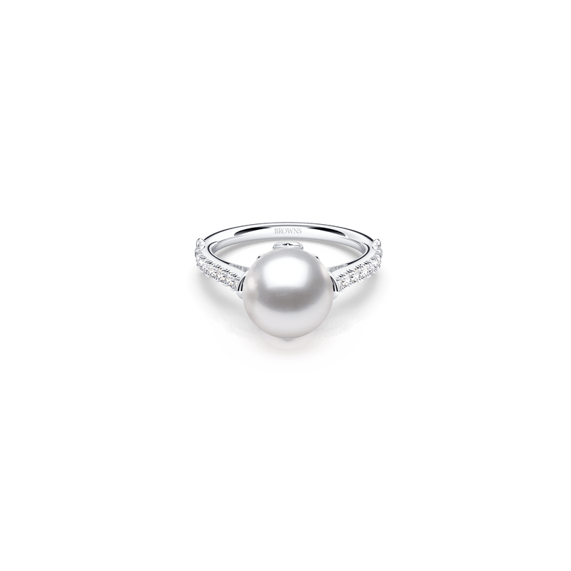 Pearl and Diamond Ring