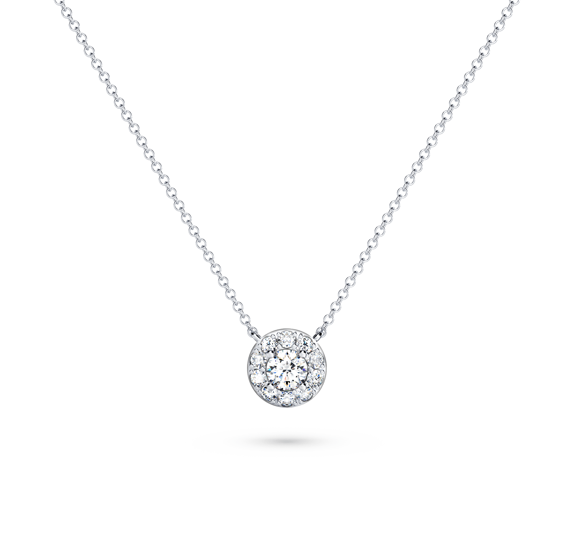 Angel Halo Diamond Necklace - Small