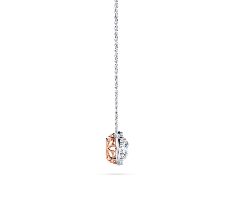Angel Halo Diamond Necklace - Large