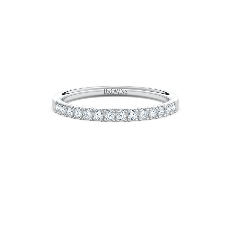Diamond Ribbon Band Ring