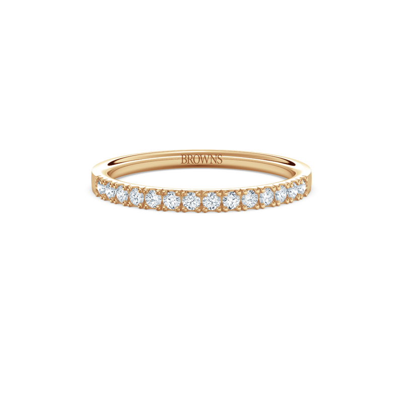 Diamond Ribbon Band Ring