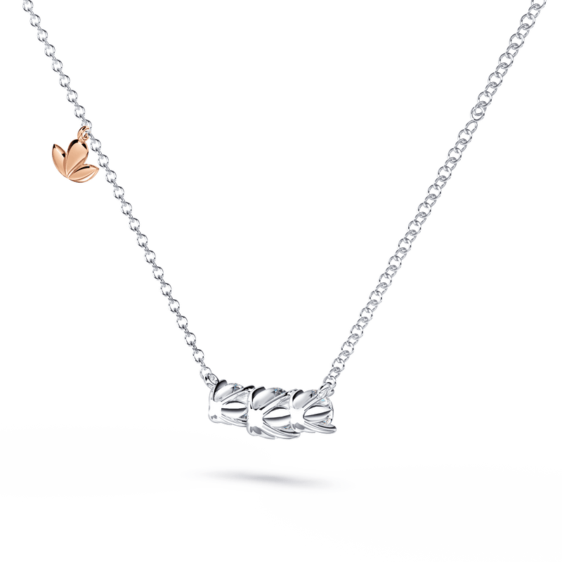 Protea Trilogy Diamond Necklace - Small