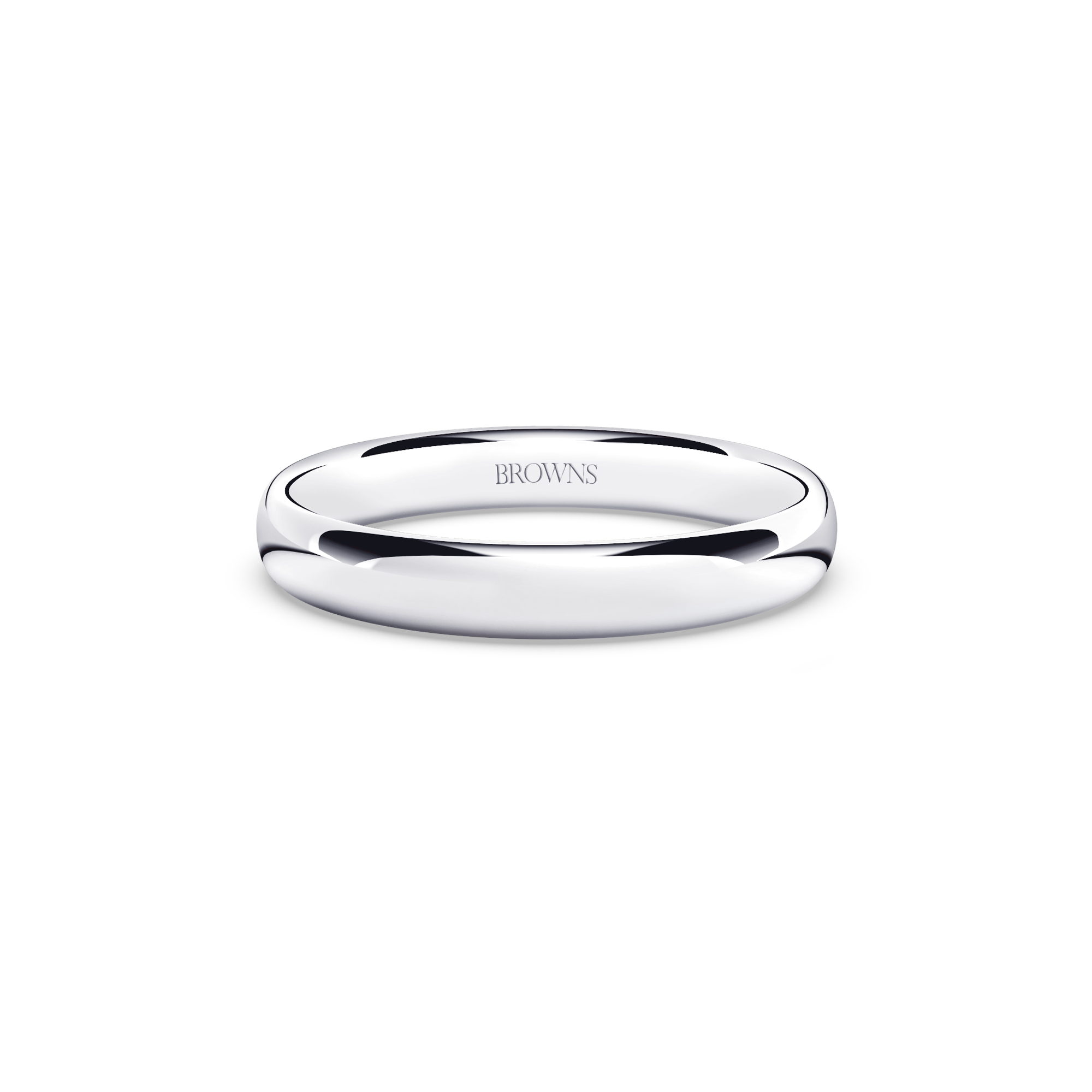 Ergo Wedding Band Ring - 3.5mm