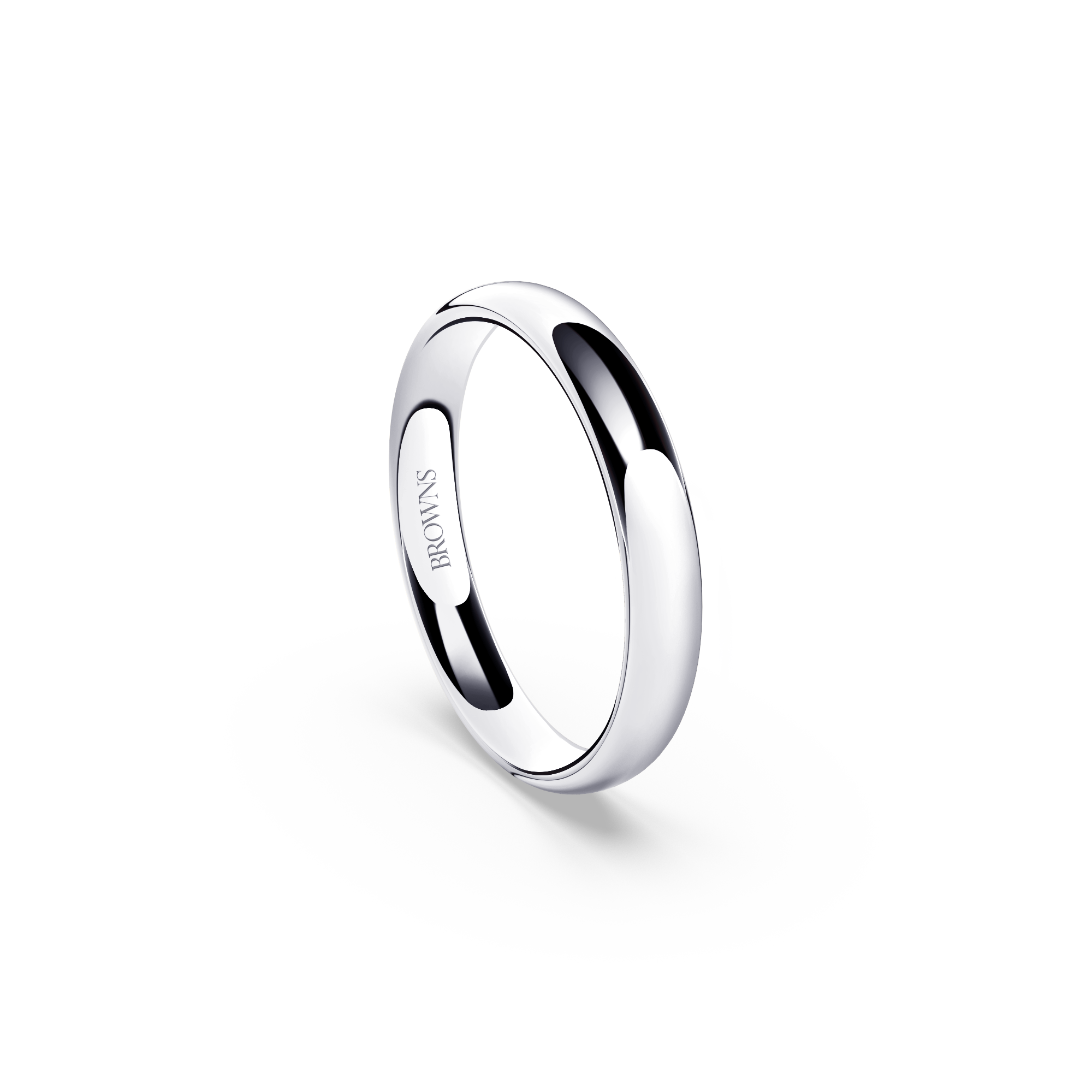 Ergo Wedding Band Ring - 3.5mm