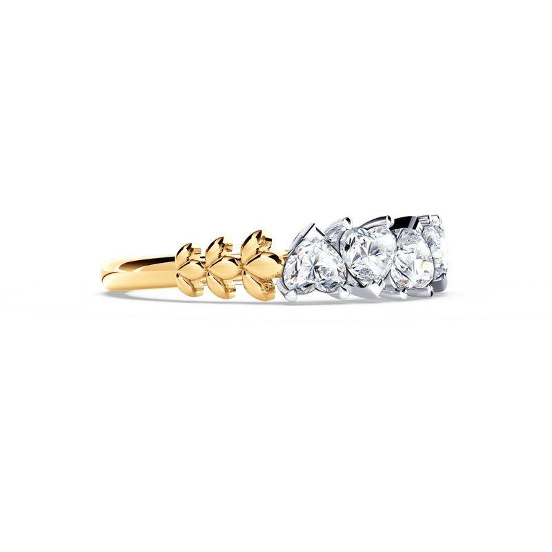 Heart-Shaped Diamond Chorus Eternity Ring