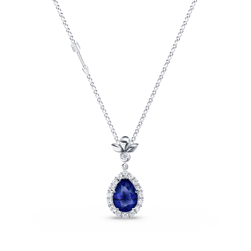 Original Angel Royal Tanzanite and Diamond Necklace