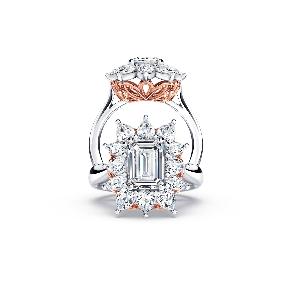 Fire and Ice Diamond Ring