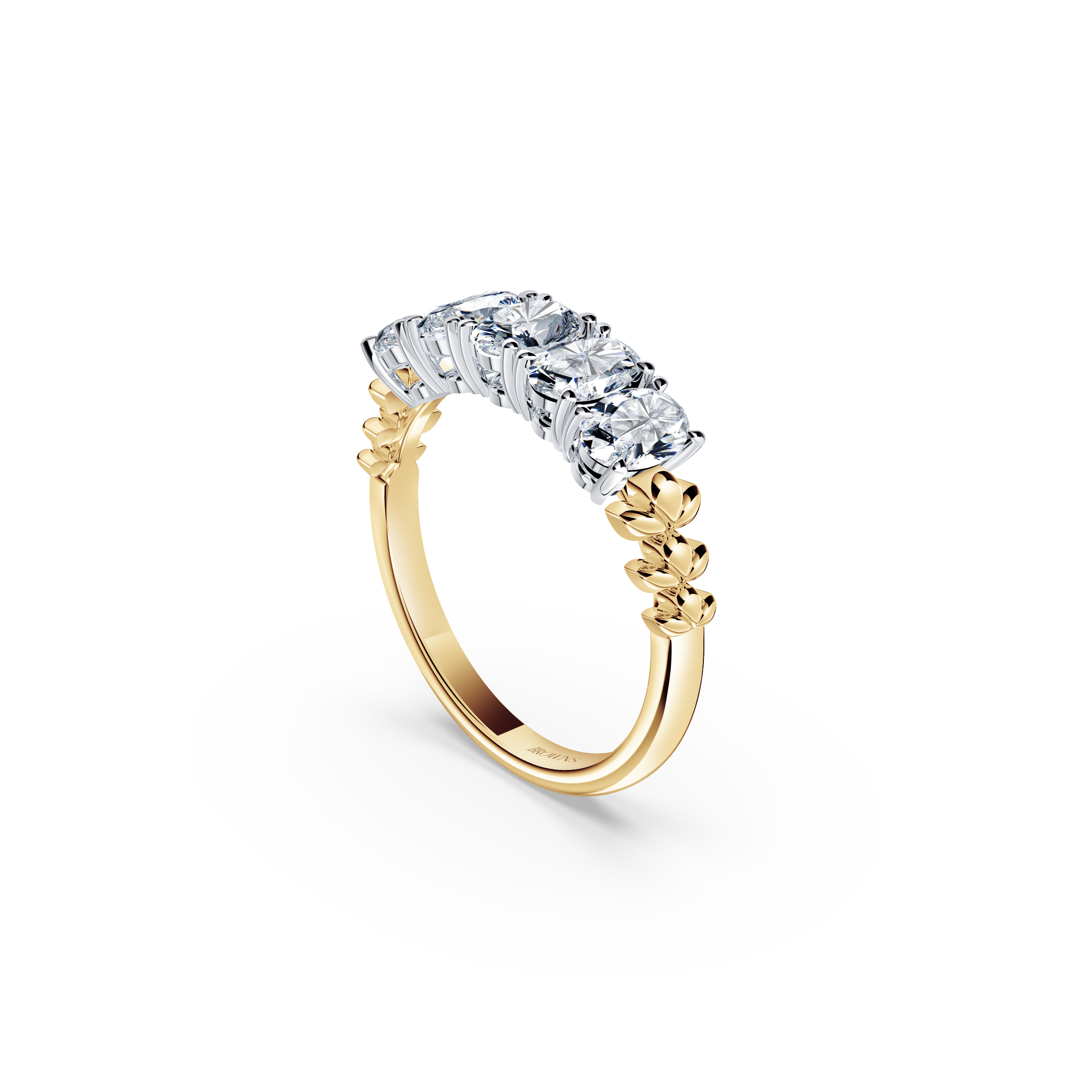 Oval-Shaped Diamond Chorus Eternity Ring