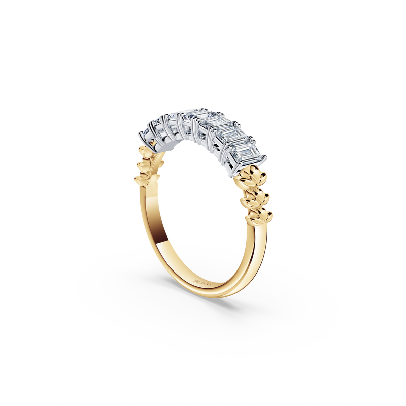 Emerald-Cut Diamond Chorus Eternity Ring