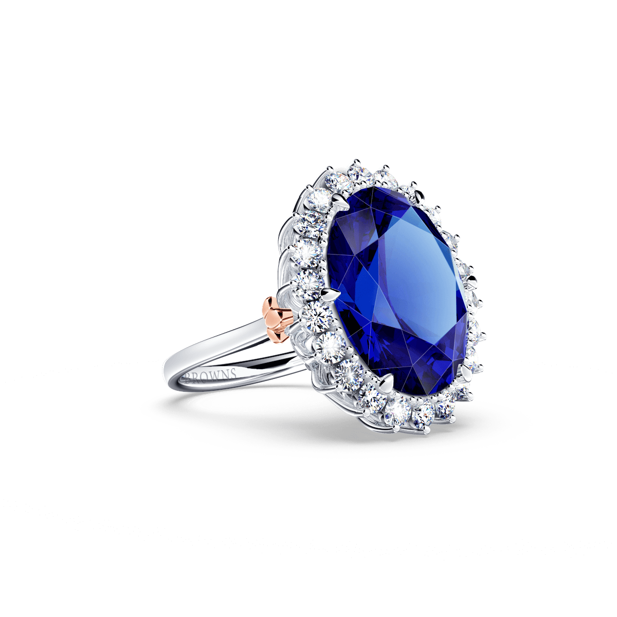 Royal Tanzanite and Diamond Ring